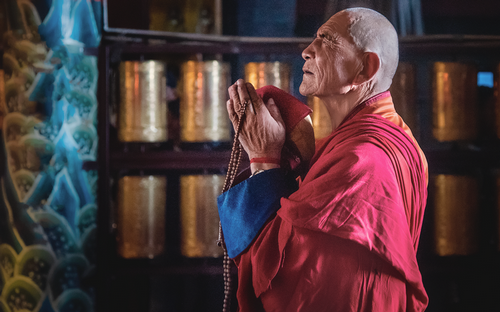 Meditazione al Monastero di Gandantegchenling Monastery Ulaanbaatar Mongolia.png
